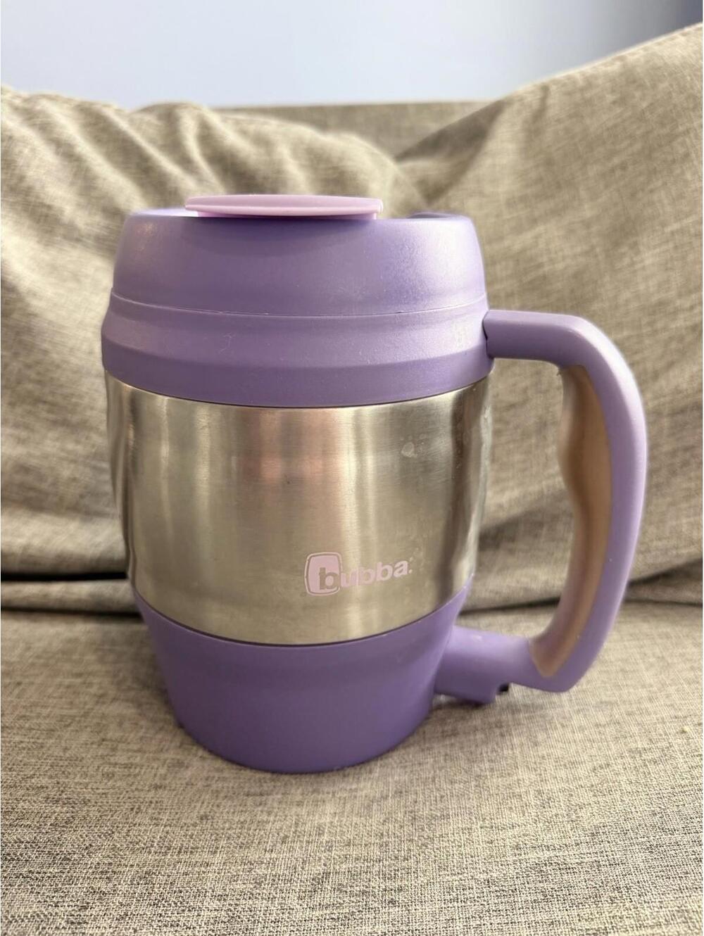 Bubba Keg 52 oz Insulated Green Silver Travel Mug Drink Through Lid Opener